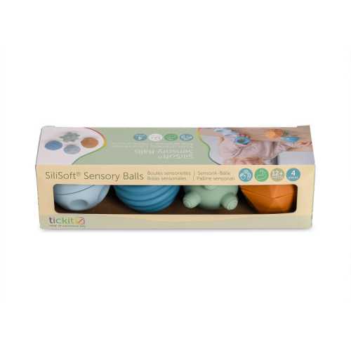 SiliSoft&reg; Sensory Balls, Neutral, Set of 4