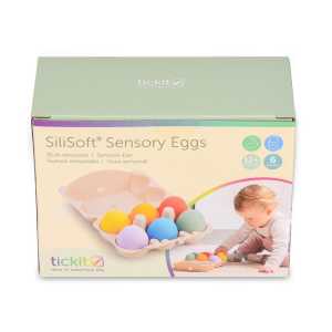 SiliSoft&reg; Sensory Eggs, Rainbow, Set of 6