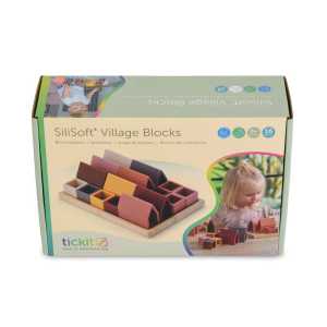 SiliSoft&reg; Village Blocks, Set of 16