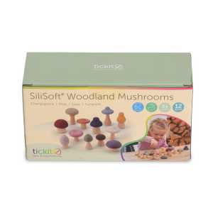 SiliSoft&reg; Woodland Mushroom Set, Earth, Set of 12