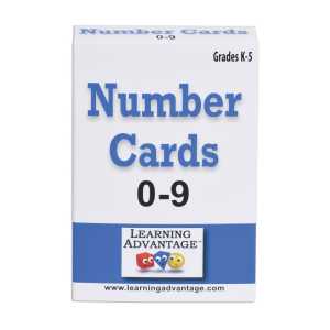 Number Cards 0-9 - Black - Set of 50