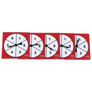 1-6 Number Spinners - Set of 5