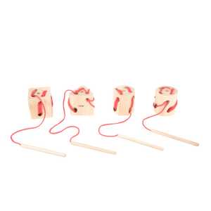 Wooden Lacing Shapes