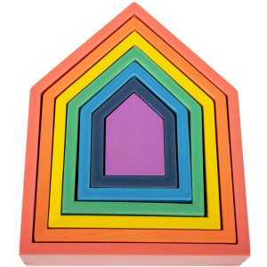 Rainbow Architect Houses - Set of 7