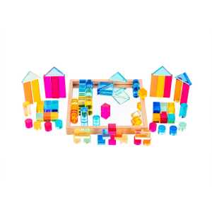 Gem Building Shapes Mirror Tray