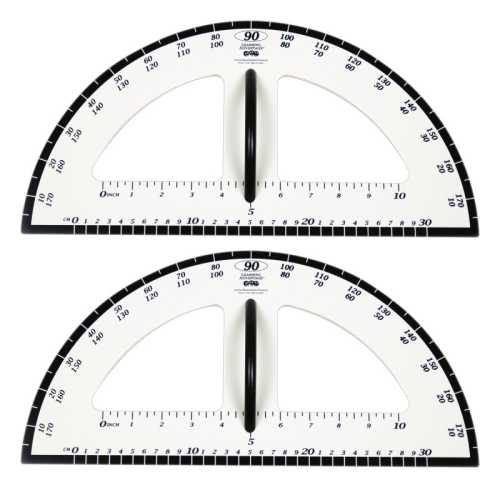 Dry Erase Magnetic Protractor, Pack of 2