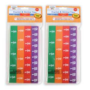 Fraction/Decimal Tiles - 51 Per Set - 2 Sets