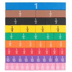 Fraction Tiles - Foam - Magnetic - Set of 51