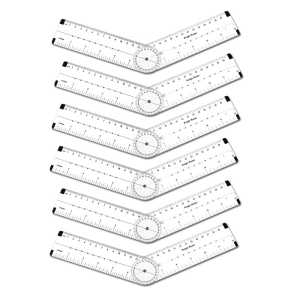 Angle Measurement Ruler, Pack of 6