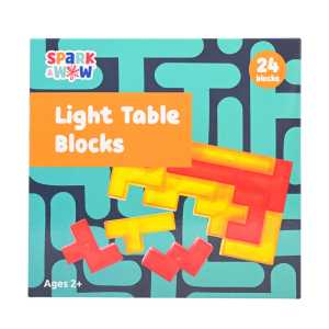 Translucent Light Table Blocks, 24 Pieces