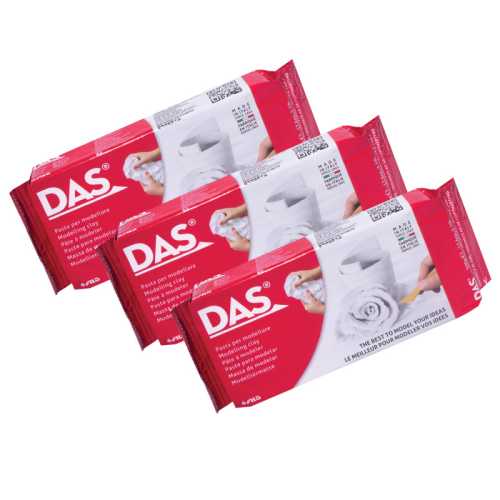 Modeling Clay Air Hardening, White, 1.1lb, Pack of 3