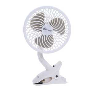 EZY-Fit Deluxe Clip-On Stroller Fan, White