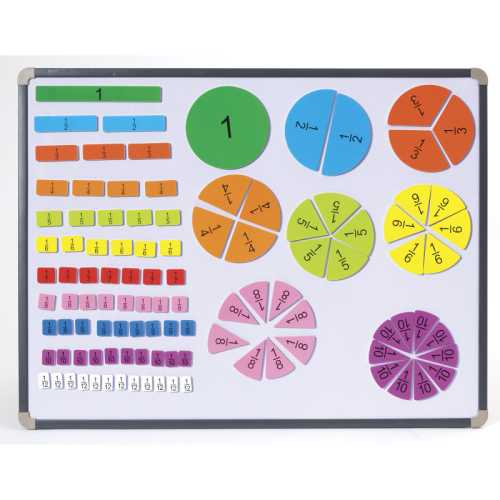 Magnetic Fraction Tiles, 106 Pieces