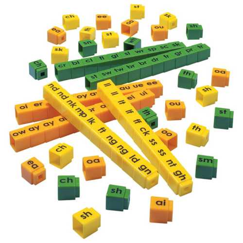 Unifix&reg; Letter Cubes, Blends, Set of 90