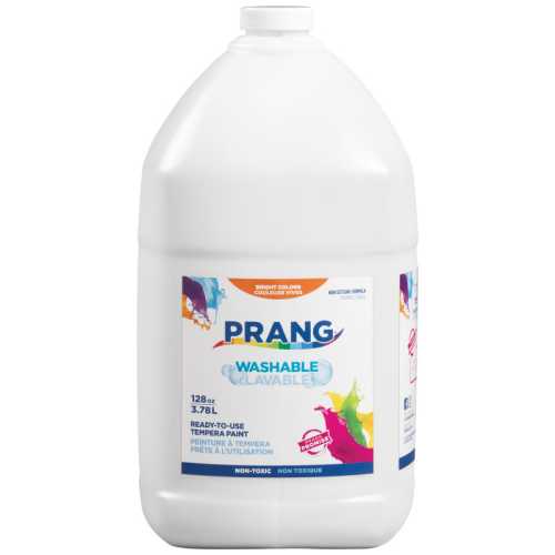 Washable Tempera Paint, White, Gallon