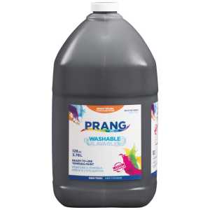 Washable Tempera Paint, Black, 1 Gal