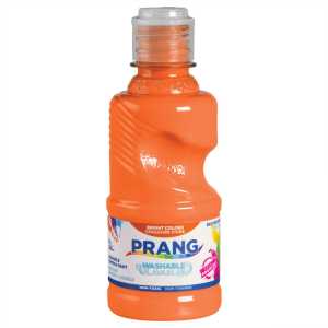 Washable Tempera Paint, 8 oz, Orange