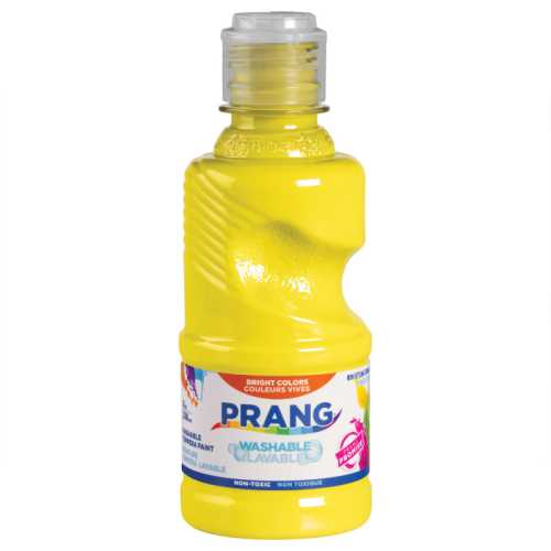 Washable Tempera Paint, 8 oz, Yellow