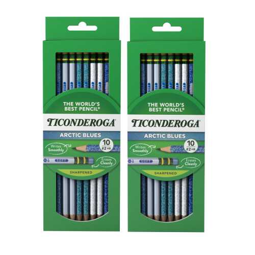 Arctic Blue #2 HB Pencils, 10 Count, 2 Pack