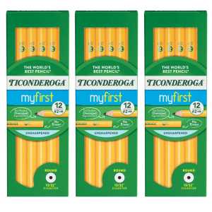 Beginners&reg; Pencils without Eraser, 12 Per Pack, 3 Packs
