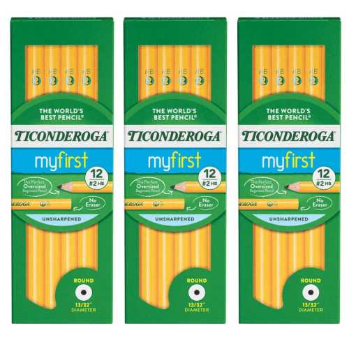 Beginners&reg; Pencils without Eraser, 12 Per Pack, 3 Packs
