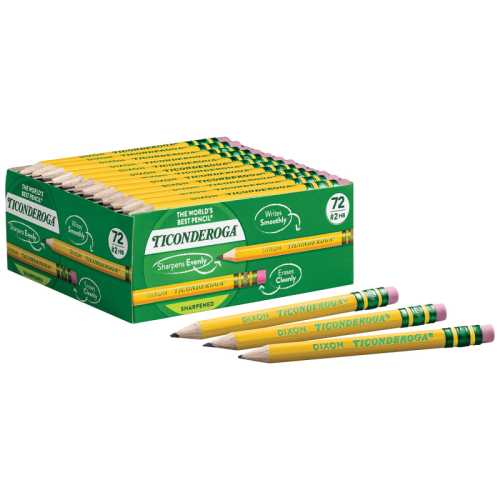 Golf Pencils with Eraser, Box of 72