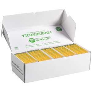 Wooden #2 Pencils, Yellow, Pre-Sharpened, 1000 Count