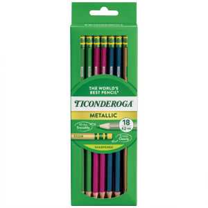 Metallic #2 HB Pencils, 18 Count