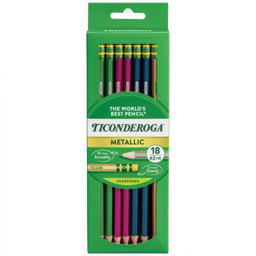 Metallic #2 HB Pencils, 18 Count