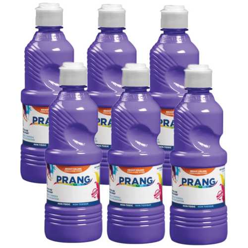 Ready-to-Use Tempera Paint, Violet, 16 oz, Pack of 6