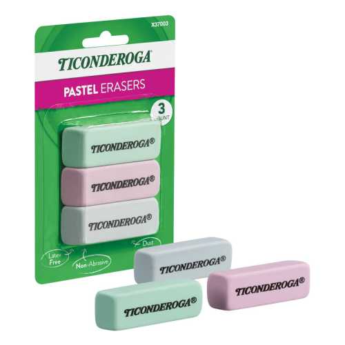 Pastel Wedge Eraser, 3 Count