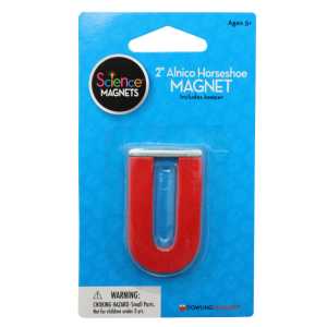 Alnico Horseshoe Magnet with Keeper, 2 in