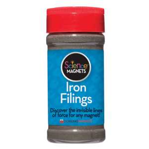 Iron Filings for Magnetic Field Activities, 12 oz Jar