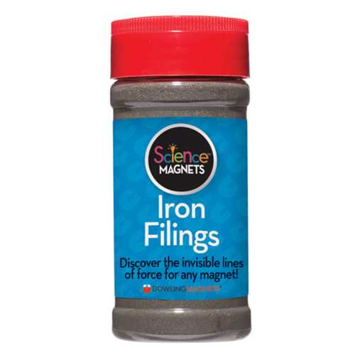 Iron Filings for Magnetic Field Activities, 12 oz Jar