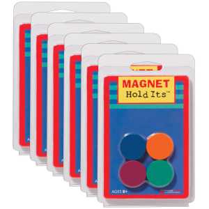 Ceramic Disc Magnets, 1 in, Pack of 48