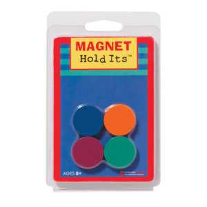 Ceramic Disc Magnets, 1 in, Pack of 8