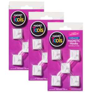Ceramic Magnetic Ceiling Hooks, Pack of 15