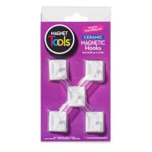 Ceramic Magnetic Ceiling Hooks, Pack of 5