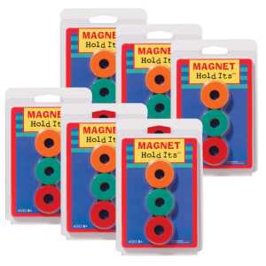 Ceramic Ring Magnets, 1-1/8 in, Pack of 36