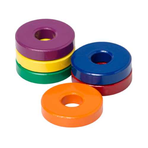 Ceramic Ring Magnets, 1-1/8 in, Pack of 6