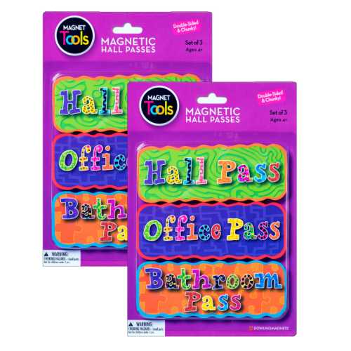 Magnetic Hall Passes, Set of 6