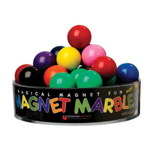 Magnet Marbles, Assorted Colors, Pack of 20
