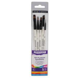 Graduate All Purpose Selection Brush Set, Synthetic, 5 Pieces