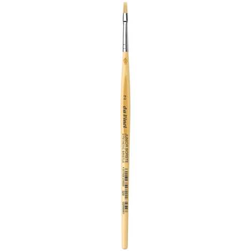 JUNIOR BORSTE Synthetic Student Brush, Synthetic, Tempera, Flat, Series 329, Size 2