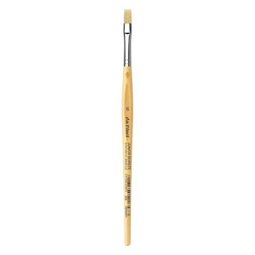 JUNIOR BORSTE Synthetic Student Brush, Synthetic, Tempera, Flat, Series 329, Size 6
