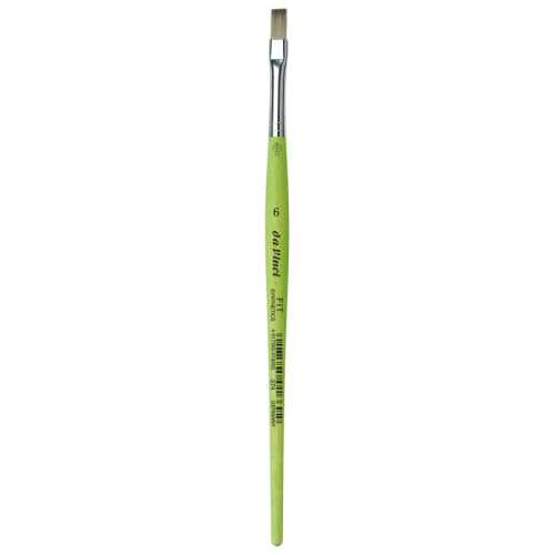 FIT Synthetics Student Brush, Synthetic, Acrylic & Tempera, Flat, Series 374, Size 6
