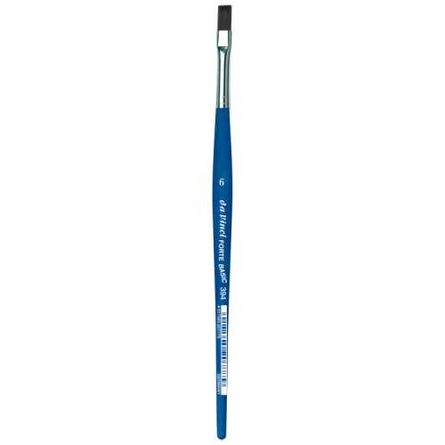 FORTE BASIC Student Brush, Synthetic, Acrylic, Flat, Series 394, Size 6