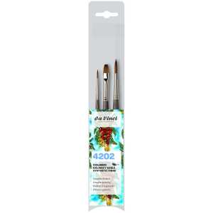 COLINEO Synthetic Red Sable, Gouache, 3 Brush Set