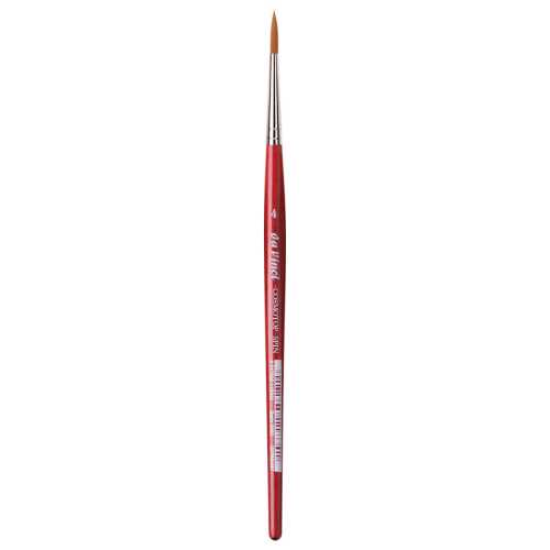 COSMOTOP-SPIN Silkpainting Brush, Synthetic, Watercolor, Round, Size 4