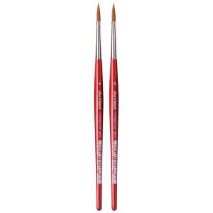 COSMOTOP-SPIN Silkpainting Brush, Synthetic, Watercolor, Round, Size 5, Pack of 2